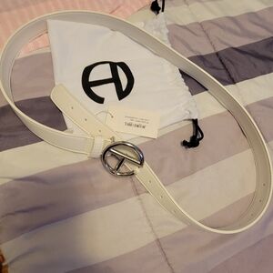 White Telfar belt